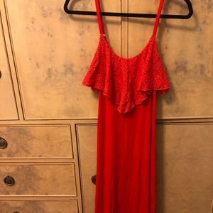 Red Maxi Dress-Size S